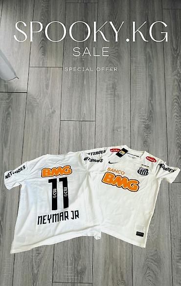 Футболкалар: Футбольная майка Santos FC с именем и номером Неймара Jr (11) - — 1