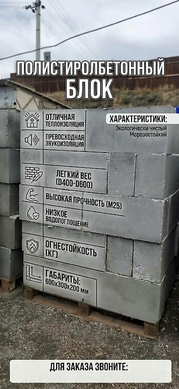 полесье: Полистиролбетонный блок, 600x300x200 — 1