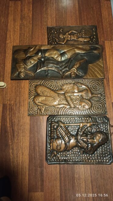 Digər ev dekoru: Dekorativ dairəvi mis relyef panel Azərbaycan rəqs edən qız ideal — 11