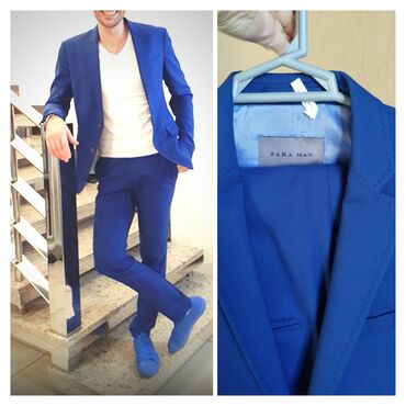 спортивный костюм: Костюм Zara, 4XL (EU 48), цвет - Синий