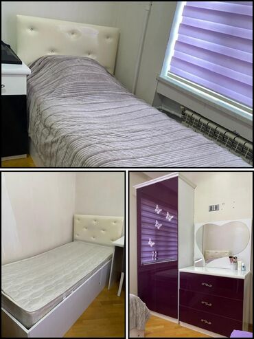 İkimərtəbəli uşaq çarpayıları: Qız üçün, İşlənmiş, Təknəfərlik çarpayı, Dolab, Termo