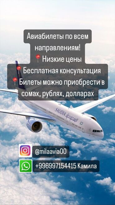 авиа билет бишкек москва: Туристические услуги