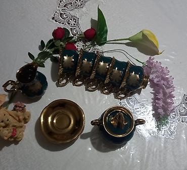 cay servisi: Çay dəsti, rəng - Yaşıl, Farfor — 9