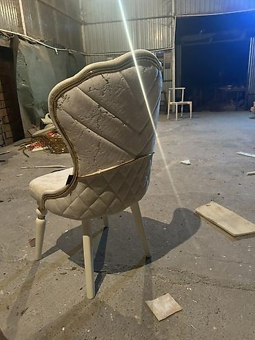 Sifarişlə oturacaqlar: Mətbəx üçün, Qonaq otağı üçün, Taxta, Parça, Türkiyə, 2 il zəmanət, Kredit yoxdur — 4