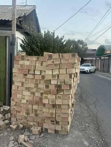 саманый кирпич: Полнотелый, таблетка, Жженый кирпич, Одинарный, 250×120×65