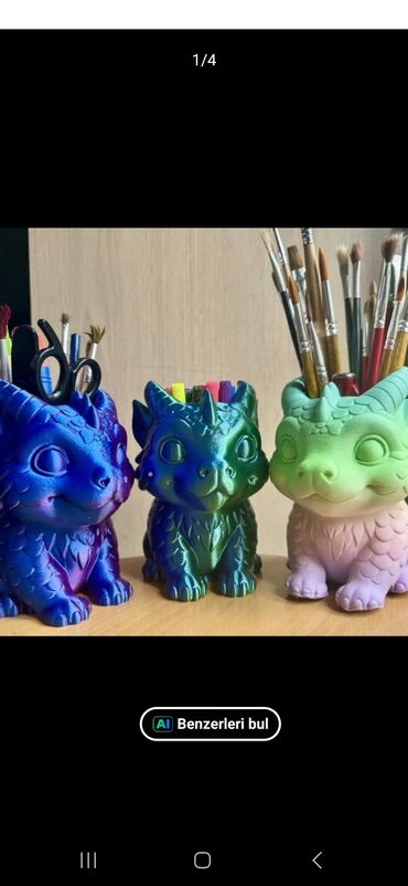 Sifarişlə əl işləri: 3D çap edilmiş məhsulları sizə təqdim edirik! Qələm qablarından — 8