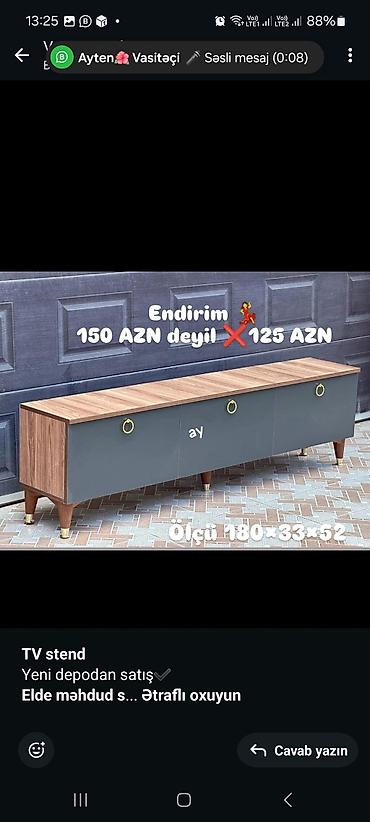 madeyra tv stendler: Siyirməsiz, Polkalı, Zəmanətsiz, Kredit yoxdur — 2