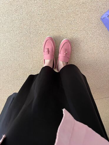 танкетки туфли: Туфли Loro Piana, 38, цвет - Розовый