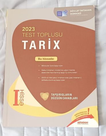 Tarix 1-ci hissə təzə test toplusu. Üzəri yazılmamış