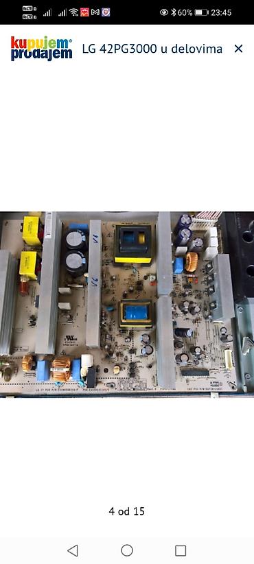 Televizori: LG 42PG3000 – delovi za plazma TV Dostupne ploče i komponente sa — 5