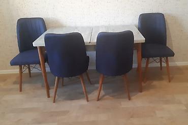 Masa və oturacaq dəstləri: 🇹🇷Türk istehsalı Möhtəşəm ✨✨ Kuxna üçün stol stul dəsti 2 stul 1 — 10