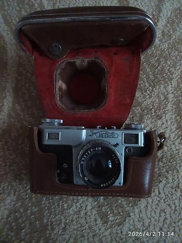 kaset dvd: Vintage “Zorkiy-4” fotoaparatı + orijinal dəri futlyar - İstehsal — 10