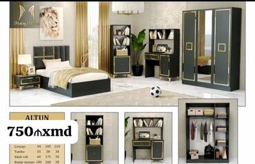 диван кровать трансформер в баку: Для девочки и мальчика, Новый, Односпальная кровать, Письменный стол, Шкаф, Тумба