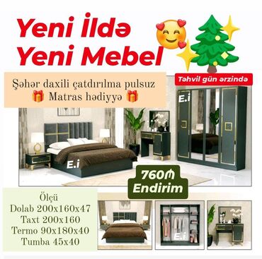 inci mebel yataq desti: Çatdırılma pulsuz matras 🎁