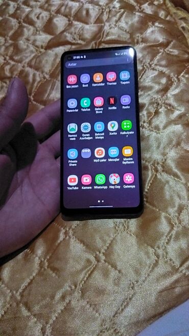 samsung s5 ekran: Samsung Galaxy A21S, 32 GB, rəng - Qara, Zəmanət, Sensor, Barmaq izi