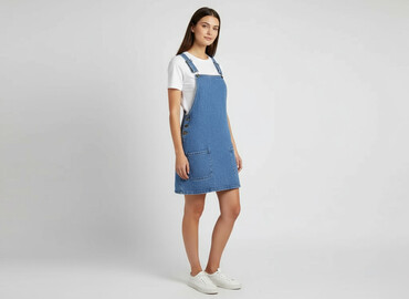 sukienka w kolorze kobaltowym: Denim Co, Women`s dress, size S