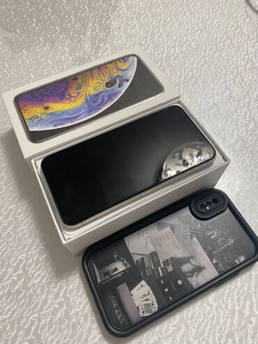 готовый пк: IPhone Xs, Б/у, 64 ГБ, Space Gray, Коробка, 78 %