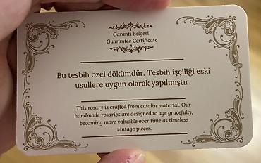 boyun bağı: Faturan təsbeh Sertifikatlı.Kəllə boyiçi sarı.15*19 mm — 5