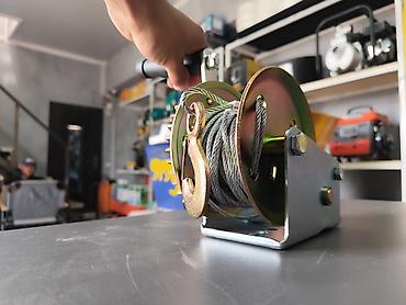 124 рычаг: Ручная лебедка с тросом HAND WINCH 1000 lbs. Описание: - Механичес,кая — 3
