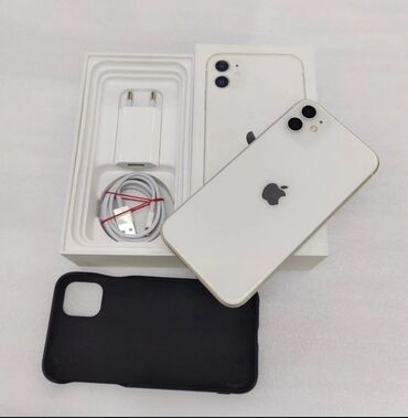 i̇pone 12: IPhone 11, 64 GB, Ağ, Zəmanət, Barmaq izi, Simsiz şarj