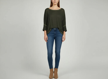 koszulka damska z ustami: Women's blouse, size One size