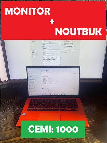 asus noutbook: Б/у ASUS Vivobook, 14 ", Intel Core i3, 512 ГБ