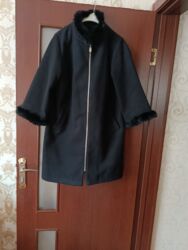 дубленка женская новая: Qadın qış paltosu - Rəng: qara - Dizayn: düz kəsim, dizə yaxın