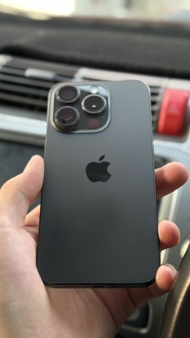 телефон рация: IPhone 15 Pro, 256 ГБ, Black Titanium, Коргоочу айнек, Каптама, 88 %