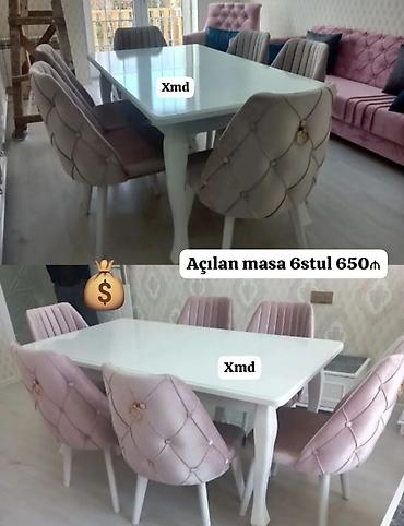 kohne stol: Qonaq otağı üçün, Yeni, Açılan, 6 stul — 1