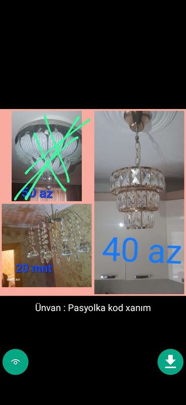 Çilçıraqlar: Çılçıraq, 10 və daha çox lampa -da lalafo.az — 23 Çilçıraqlar: Çılçıraq, 10 və daha çox lampa — 23