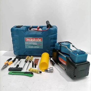 чемодан с инструментами для автомобиля: Makita 12V Mini Kompressor və Təkər Təmir Dəsti Məhsulun tərkibi: - — 3