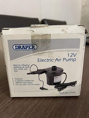 qayıqlar: Draper 12V Electric Air Pump – elektrikli hava pompası - 12V DC — 4