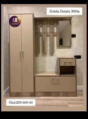 Dəhliz dolabları: Dəhliz dolabları – İLKSİMAY Mebel Variant 1: - Ölçü: 200×140×40 sm - — 3