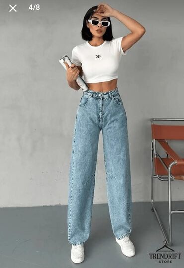 qaqa şalvarları: Ölçü 30Baggy . Bel ölçüsü 86sm. Qiymət 25 Azn