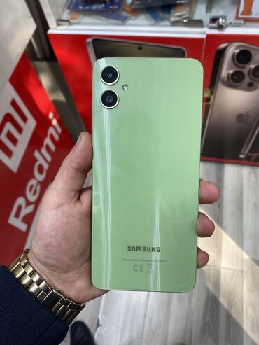 Samsung: Samsung Galaxy A05, 128 GB, rəng - Yaşıl, Düyməli, Barmaq izi, Face ID