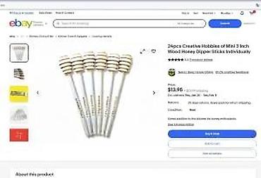 Kašike: Drvene kašikice za med – mini “honey dipper” štapići - Materijal — 14