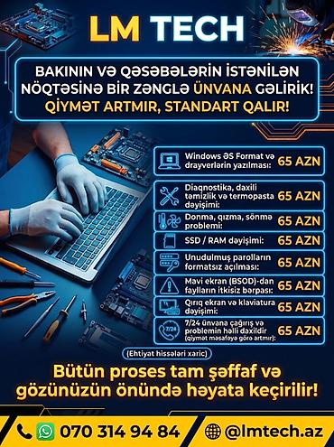 escooter az: LM TECH – Kompüter və noutbuklara yerində servis Bakı və — 1