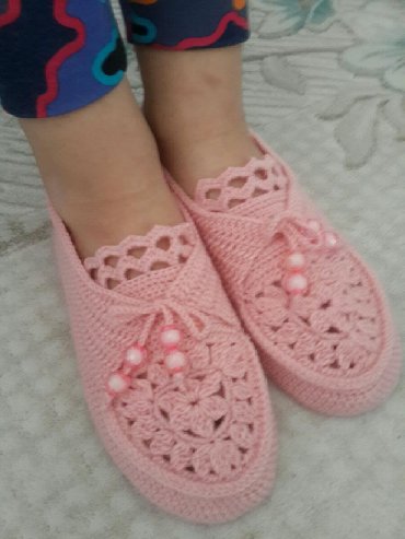 Детская обувь: Домашние тапочки 37, цвет - Розовый