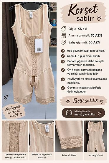 Korset – XS/S ölçü - Bədəni yığan və daha səliqəli forma verən model
