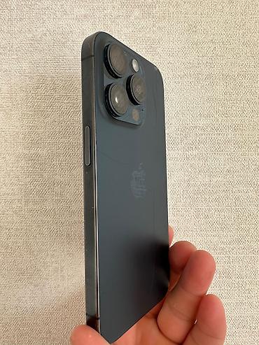 poco m 4pro: IPhone 15 Pro, Б/у, 256 ГБ, Blue Titanium, 80 % — 2