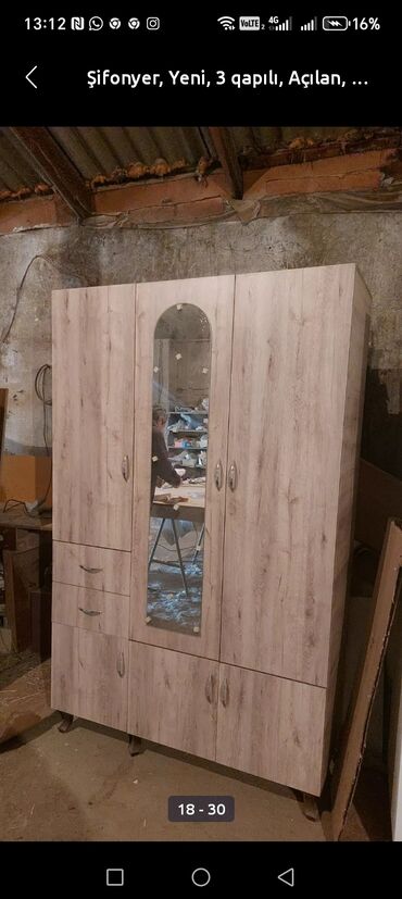 Dolablar: Yeni, 3 qapılı Düz dolab, Dolab-asılqan -da lalafo.az — 17 Dolablar: Yeni, 3 qapılı Düz dolab, Dolab-asılqan — 17