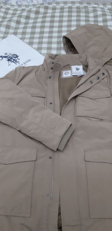 %D0%B2%D0%B8%D0%BD%D1%82%D0%B0%D0%B6%D0%BD%D1%8B%D0%B5 %D0%BE%D0%B4%D0%B5%D0%B6%D0%B4%D1%8B: Эркектердин курткасы, L, Us Polo Assn, Жаңы, түсү - Саргыч боз