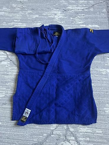 плетёнка: Кимоно для дзюдо Mizuno (синее), одобренное IJF - Бренд: Mizuno - — 1