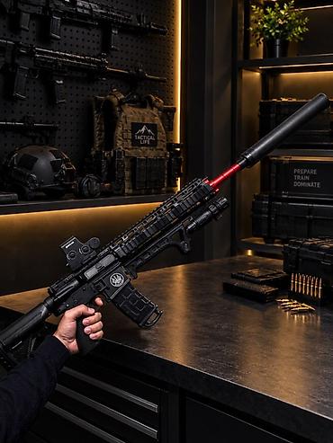 Оюнчуктар: Игровой бластер M416 (стилизация под карабин) для — 4