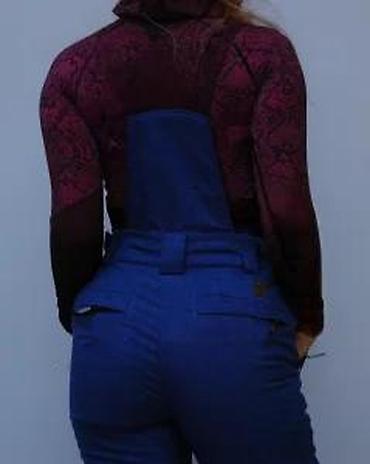 Ski pantalone: Ženske ski pantalone sa tregerima – tamnoplave - Visok struk sa — 22