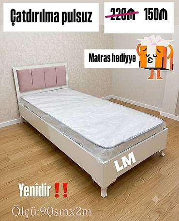 mebel bərpası: Tək nəfərlik çarpayı – 90x200 sm ölçüdə. Sadə və zövqlü dizayna — 3