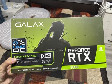 карту: Видео карта, Колдонулган, Galax, GeForce RTX, 6 ГБ, ПК үчүн