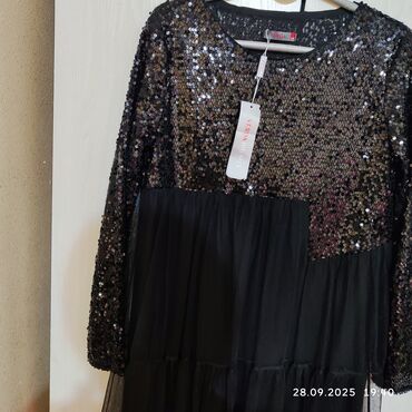 стильные платья для полных девушек: Платье вечернее VERDA Big Size. - Цвет: черный. - Верх: полностью