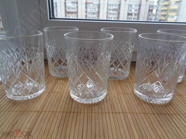 стаканы хрустальные: Куплю хрустальные стаканы для подстаканников, высота 10 см, диаметр