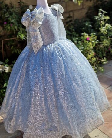 Платья: Детское платье цвет - Голубой